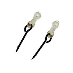 Bait spikes with silicone ring