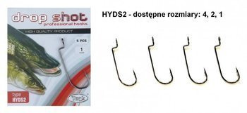 Hook Drop Shot Professional 4 10x5pcs