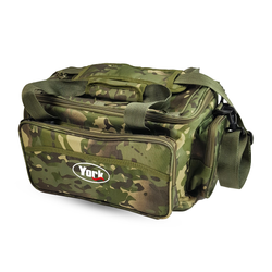 Green Camo spinning bag with two boxes