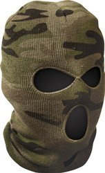 Mütze Sturmmaske York mit 3 Öffnungen Tarnmuster