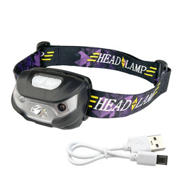 Rechargeable headlight with motion sensor 3W