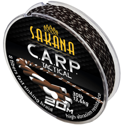 Sakana C.A.R.P. Tactical Braid brown-white 30lb 20m