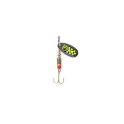 Spinner Mepps Black Fury black/chartreuse dots 3pcs