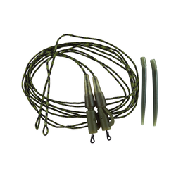 Leadcore safety set with quick change swivel 2 pcs