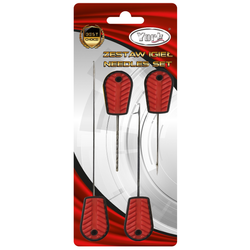 Needles and drill set on blister